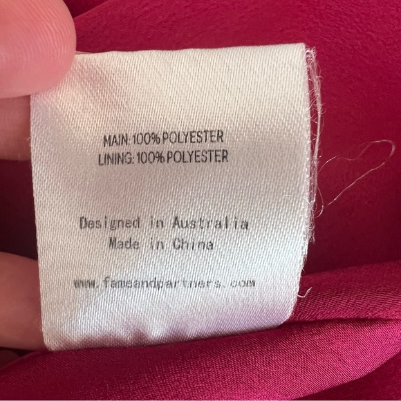 Fame and Partners Red Lace Trim Maxi Dress - Picture 9 of 10